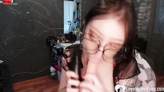 Practicing for my boyfriend on a sex sex toy