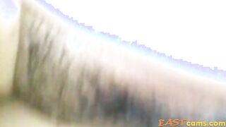 asian girl squirting creampie close-up