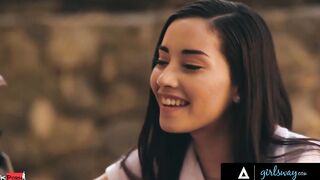 GIRLSWAY Hottie College chick Fucks Her Rival's Besties Aidra Fox And Aria Lee As Pay Back