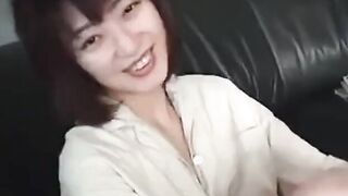 Small tit & pierced pussy Playing with hanger