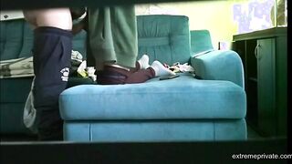 my stepmom gets shagged on our sofa