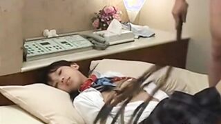 A meekly tied up Japanese stepdaughter