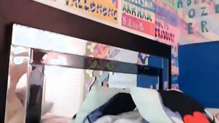 Blonde milf masturbating and squirting on cam