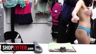 Super Thief Aria Valencia Getting Her Cute Face Covered With Officer's Sloppy Jizz - Shoplyfter