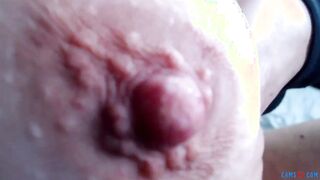 Amateur horny woman showing big natural tits