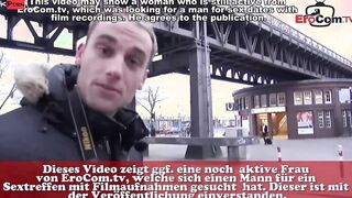 ARROGANT GERMAN BLONDE IS CONVINCED TO SEX WHEN FLIRTING two