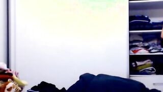 bit tits beauty riding her dildo
