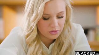 BLACKED Erotic college women Bailey can't resist teacher's huge ebony penis