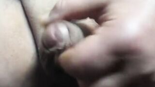71 yrold Grandpa #234 uncut cum close solo wank mature penis
