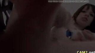 Busty Chick vibrating her wet pussy for you