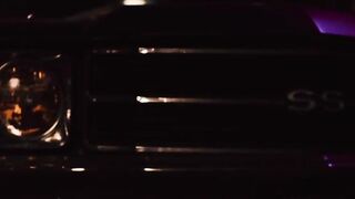 Man fucking busty blonde in chop shop