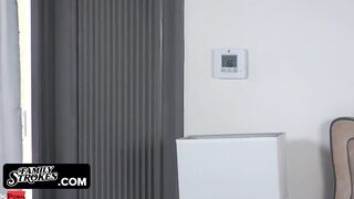 Family Grind - Bratty Step Daughter Getting Her Cunt Stretch