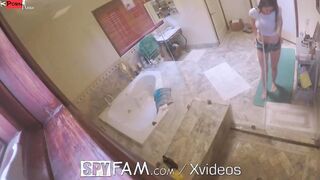 SpyFam Car wash flirtation turns in screwed with step sister Ashly Anderson