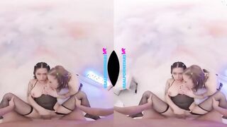 Real Pornstars VR - Jasmine Wilde and Octavia Red have a 1 of a kind threesome all cooked up for you!!!