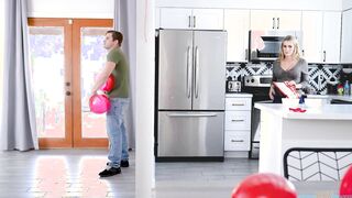 Big tits stepmom seduces me during Valentines Day