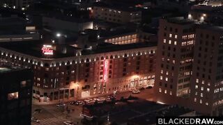 BLACKEDRAW Beauty Ella devours huge african cock at the club
