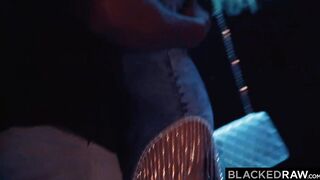 BLACKEDRAW Beauty Ella devours huge african cock at the club