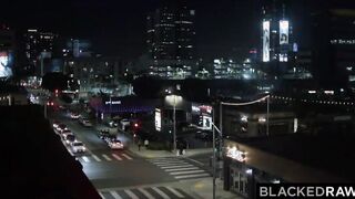 BLACKEDRAW Blonde Hot Jazlyn takes long big black dick into the ass