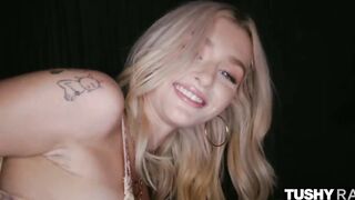 TUSHYRAW Tiny blue-eyed Bae Emma getting her butt gaped wide