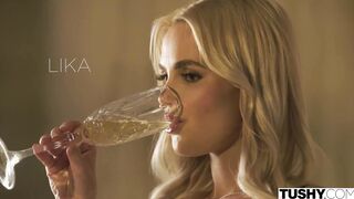 TUSHY Thin Blonde Lika lives her wildest anal fantasies
