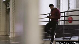 BLACKEDRAW Skinny Sawyer getting stretched out by Jax' big black dick