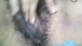 Hairy Young Mexican Woman Masturbates