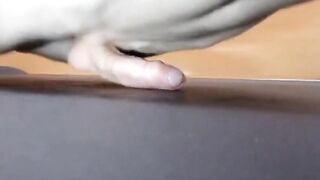 Pushups humping cum closeup