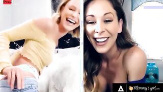 MOMMYSGIRL Thirsty Emma Hix And Stepmom Cherie DeVille Share Their Dripping Snatch On Cam