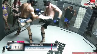 Bushy slim dark haired teenie Year Mature with natural tits in a boxing