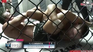 Blonde hoe with small jugs anal plowed in a boxing