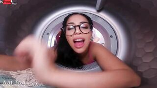 MOMxxx Masturbating cougar Julia De Lucia caught and creampied