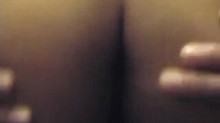 tickling my butthole while rubbing my clit