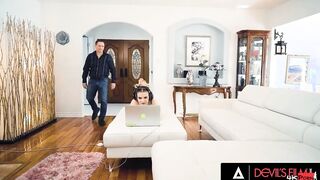 Gamer chick Getting Assfucked With A Facial For Being Rude To Her Stepdad