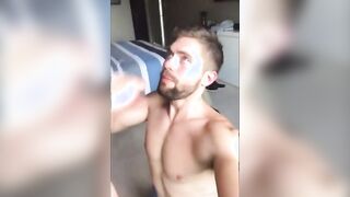 Deepthroat that cock and sperm