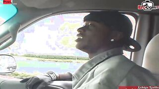 Interracial 3-way with a dark haired teenie Year Older and 2 gigantic african