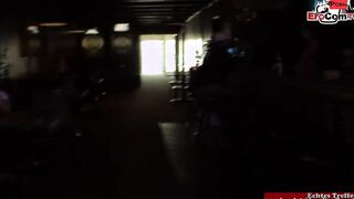 Slim slut with a pierced vagina pick up in a