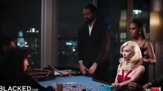 BLACKED Bombshell Blonde Ivy Wolfe takes on high-stakes gambler
