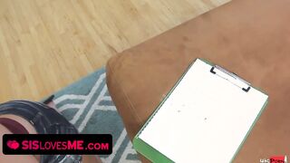 Sis Loves Me - Lucky Boy Caught His Cutie Step Sister Masturbating With Sex Sex Toy And Give Her His Cock