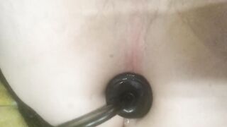 Inflatable dildo and cum