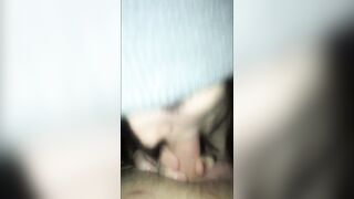 Goddess 19 year mature Gf giving super sexy blowjob and swallowing