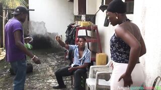 three Way, two Gangsters,bang angel queenshome9ja hardly with their black big bbc