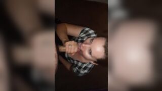 Wifey Blowing on my Penis,gagging Deep Throat