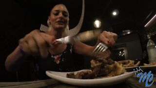 Macy Cartel Shrinks Her Dinner Date