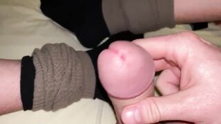 Liking Penis squirts on Socks while Masturbating. Royal Jerk on Socks
