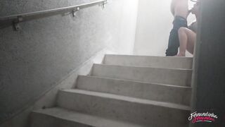 I gave it to the pizza delivery guy on the stairs