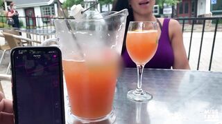 He controls my vagina and makes me cum at the restaurant -