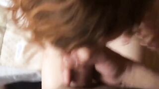 Redheads home made blowjob