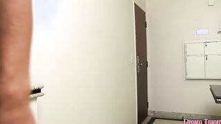 Muscular t-girl Rosy Pinheiro shows off her body and urinates