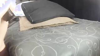Petite Stepsister fucking her tight ass with a dildo