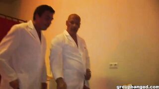gang bang Nurse comes for a check-up